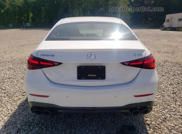 W1KAF8HB3SR272523 2025 MERCEDES-BENZ C-CLASS White Widok wnętrza z przodu