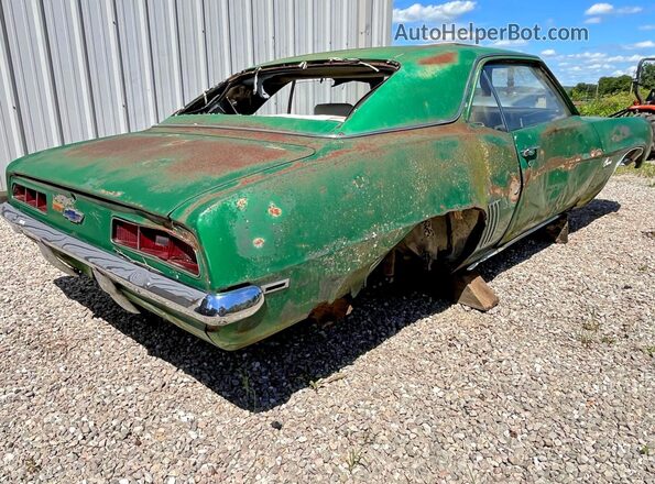 124379N537274 1969 CHEVROLET CAMARO Green Vista frontal