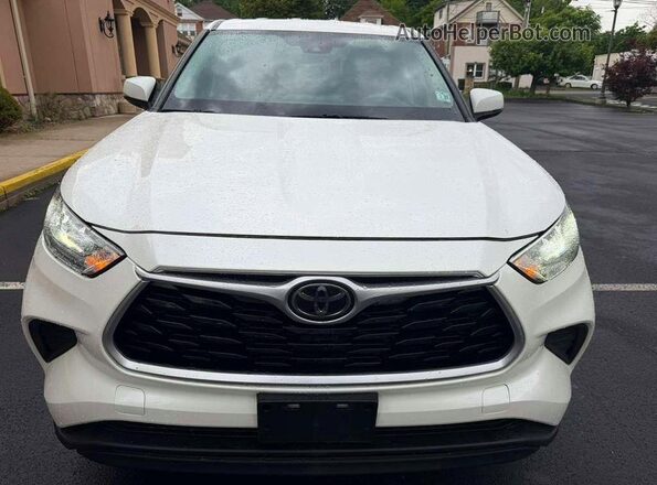 5TDCZRBHXLS045636 2020 TOYOTA HIGHLANDER White Widok wnętrza z przodu