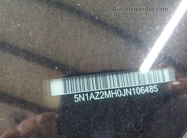 5N1AZ2MH0JN106485 2018 NISSAN MURANO Gray 360 interior view