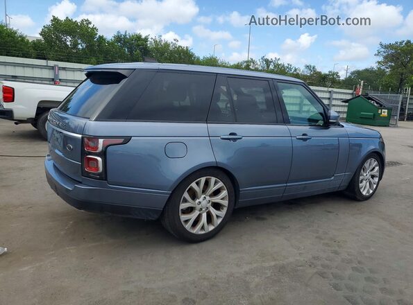 SALGS2SV1KA544364 2019 LAND ROVER RANGE Blue Delantero derecho