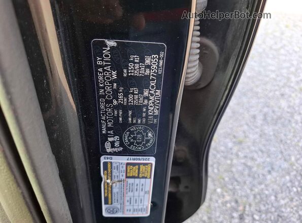 KNDPMCACXL7759053 2020 KIA SPORTAGE Black 