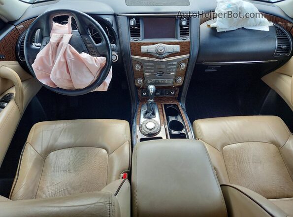 JN8AY2NF6H9304497 2017 NISSAN ARMADA White Widok zestawu wskaźników