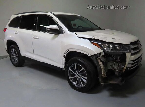 5TDKZRFH2KS562546 2019 TOYOTA HIGHLANDER White Задня ліва чверть