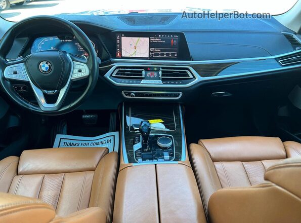 5UXCX4C59KLS38985 2019 BMW X7 White Սարքավորումների վահանակի տեսք