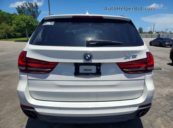 5UXKR0C52G0P26232 2016 BMW X5 White წინა სალონის ხედი