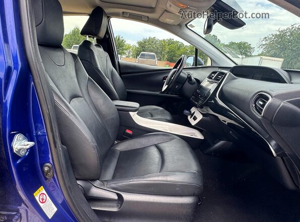 JTDKARFU1G3515263 2016 TOYOTA PRIUS Blue Widok z tyłu