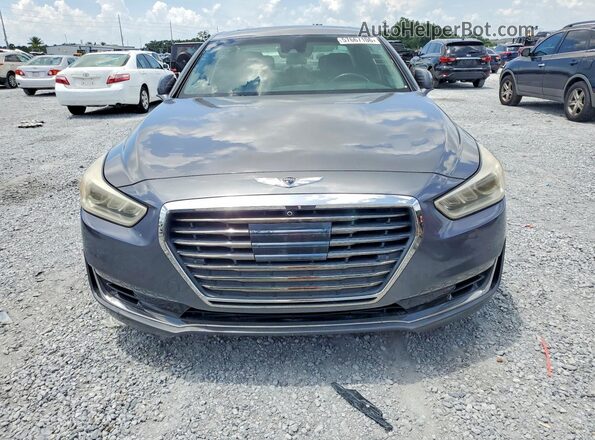 KMHG34JA0HU022990 2017 GENESIS G90 Gray Հետևի տեսք