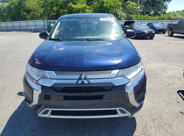 JA4AZ3A32KJ000822 2019 MITSUBISHI OUTLANDER Blue Вид ззаду
