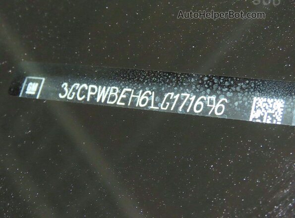 3GCPWBEH6LG171696 2020 CHEVROLET SILVERADO Blue Սալոնի հետևի տեսք