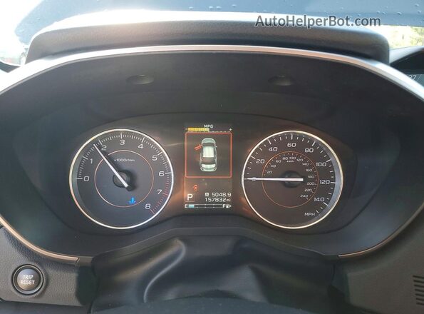 JF2GTAMC0J8299753 2018 SUBARU CROSSTREK Charcoal უკანა სავარძლების ხედი