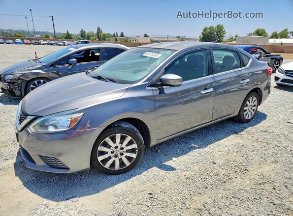 3N1AB7AP9GY235079 2016 NISSAN SENTRA Gray 