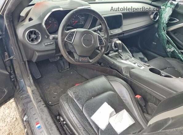 1G1FH1R7XM0109945 2021 CHEVROLET CAMARO Charcoal Vista del cuadro de instrumentos
