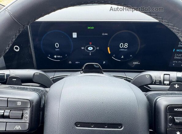 5NMP5DGL5SH125182 2025 HYUNDAI SANTA FE Burgundy Instrument cluster view