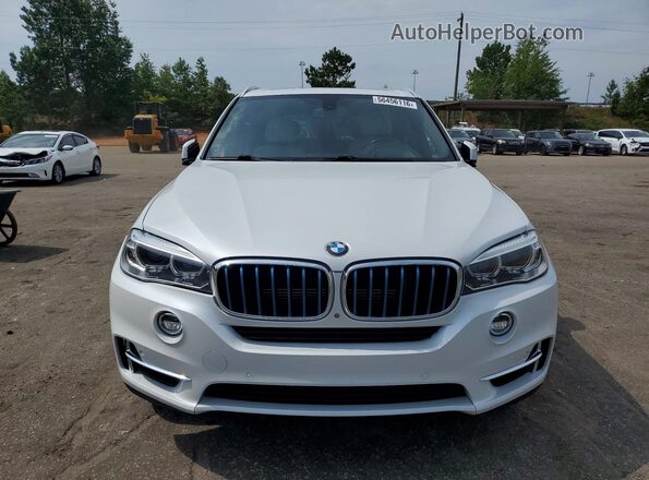 5UXKT0C56J0V98425 2018 BMW X5 White Հետևի տեսք