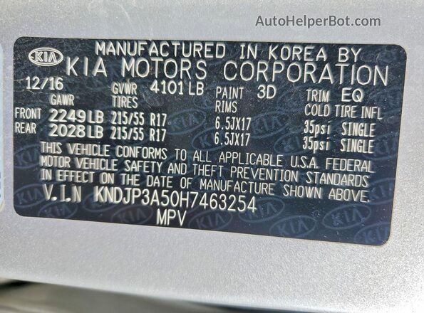 KNDJP3A50H7463254 2017 KIA SOUL Silver 