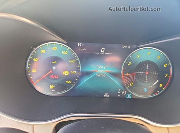 W1KWF8DB6MR612438 2021 MERCEDES-BENZ C Белый Вид задних сидений