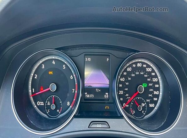 1V2DR2CA2JC507407 2018 VOLKSWAGEN ATLAS Black Instrument cluster view