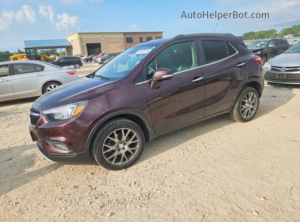 KL4CJ2SB1JB507929 2018 BUICK ENCORE Burgundy Tył lewy