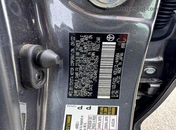 JTND4MBE1P3193964 2023 TOYOTA COROLLA Charcoal Rear seats view
