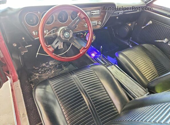 237676P248042 1966 PONTIAC LEMANS RWD Red Widok zestawu wskaźników
