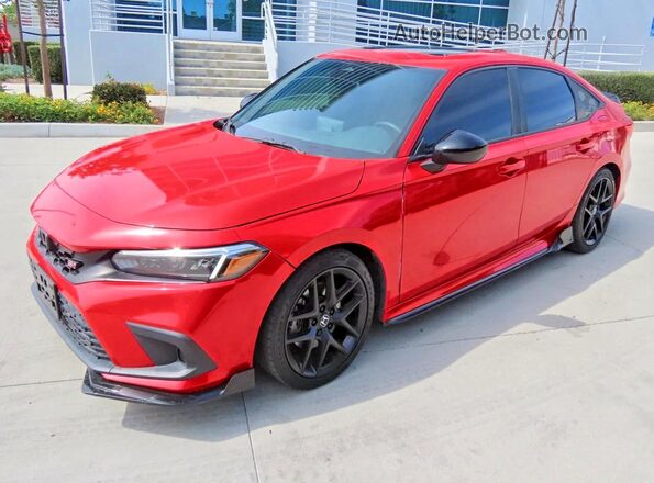 2HGFE1E52NH473702 2022 HONDA CIVIC Red უკანა მარჯვენა