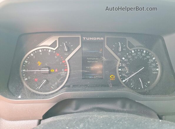 5TFLA5AB1NX001793 2022 TOYOTA TUNDRA White Вид задніх сидінь