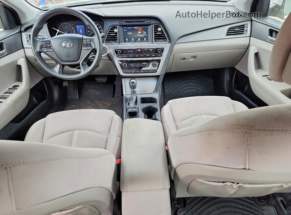 5NPE24AF0GH344077 2016 HYUNDAI SONATA White ხელსაწყოთა პანელის ხედი