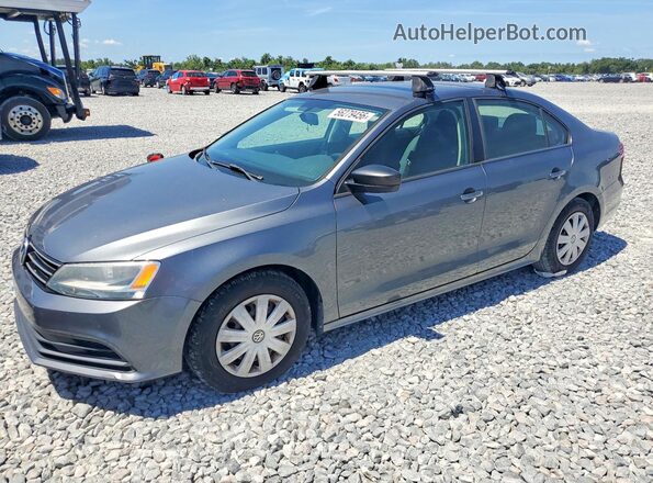3VW267AJ4GM219975 2016 VOLKSWAGEN JETTA Gray Tył lewy