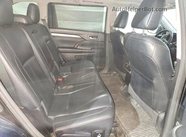 5TDJGRFH2HS020681 2017 TOYOTA HIGHLANDER Black Vista del compartimento del motor