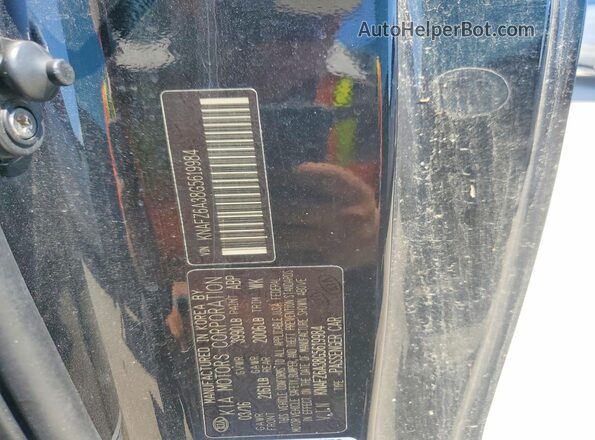 KNAFZ6A38G5619984 2016 KIA FORTE Black 