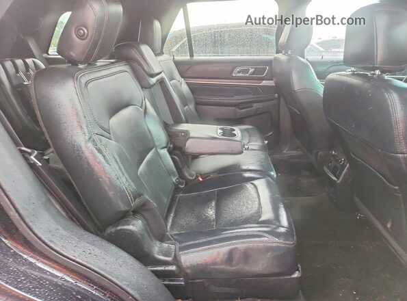 1FM5K7F81GGC85794 2016 FORD EXPLORER Black Widok wnętrza z tyłu