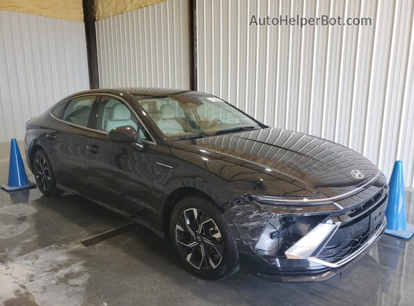 KMHL64JA0SA477918 2025 HYUNDAI SONATA Black Սալոնի 360 աստիճան տեսք