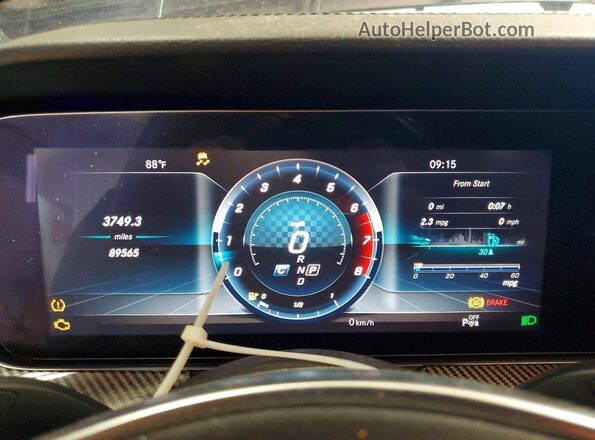 WDDZF6EB7JA312448 2018 MERCEDES-BENZ E-CLASS Blue Vista de los asientos traseros