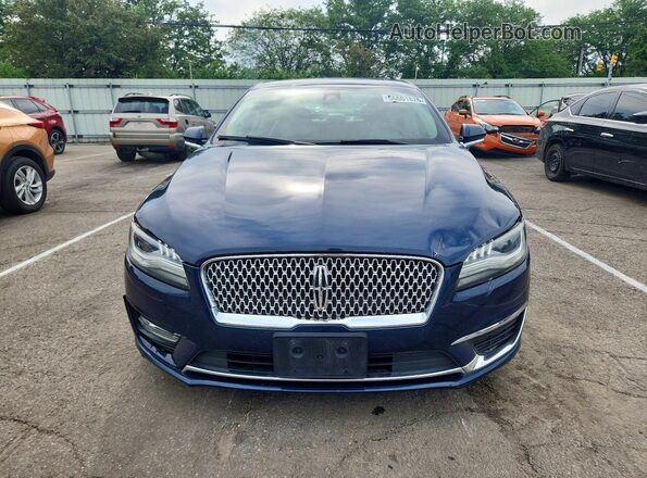3LN6L5F93HR602113 2017 LINCOLN MKZ Blue Rear view