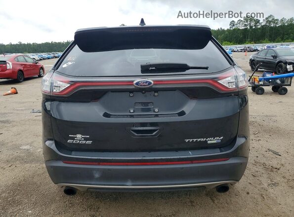 2FMPK4K92HBB18763 2017 FORD EDGE Black Vista interior delantera