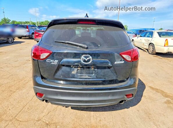JM3KE4CY4G0770156 2016 MAZDA CX-5 Black Widok wnętrza z przodu
