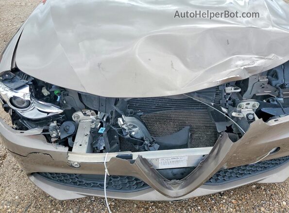 ZARFAMAN1K7600891 2019 ALFA ROMEO GIULIA Gray Widok komory silnika