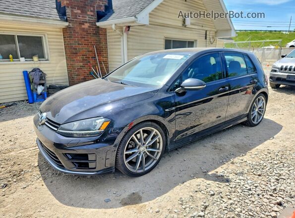 WVWWF7AU4HW155145 2017 VOLKSWAGEN GOLF Black Trasero izquierdo