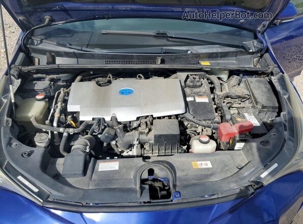 JTDKARFU9G3519710 2016 TOYOTA PRIUS Blue Vista del compartimento del motor