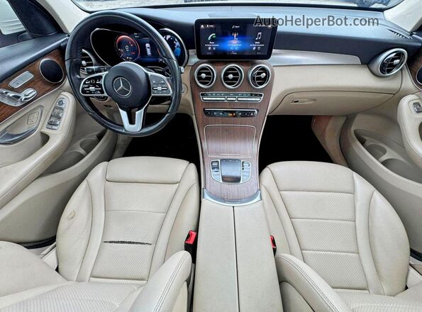 W1N0G8EB2MF918638 2021 MERCEDES-BENZ GLC-CLASS White Widok zestawu wskaźników