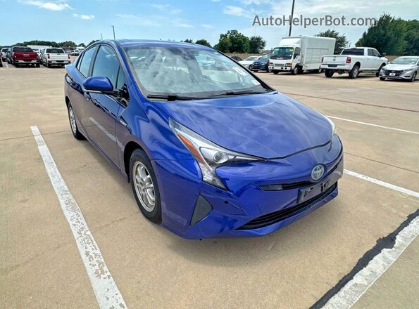 JTDKARFU1G3515263 2016 TOYOTA PRIUS Blue Tył lewy