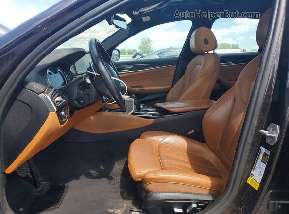 WBAJA5C37HG895037 2017 BMW 5 SERIES Brown Вид панелі приладів