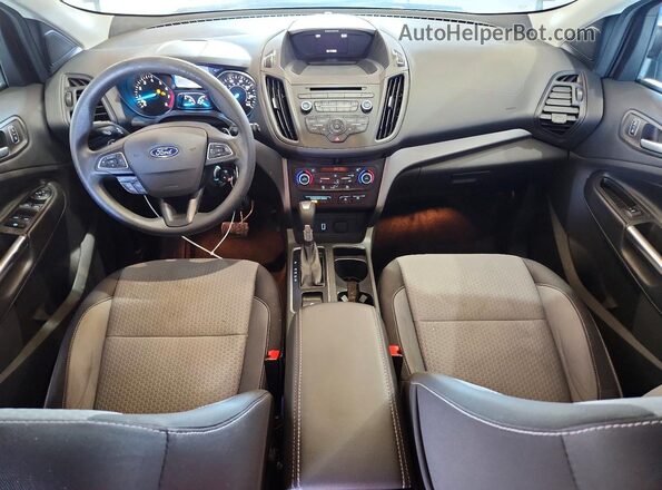 1FMCU0GD3HUC74383 2017 FORD ESCAPE Черный Вид щитка приборов