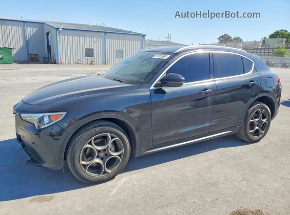 ZASFAKAN1J7B74253 2018 ALFA ROMEO STELVIO Black უკანა მარცხენა