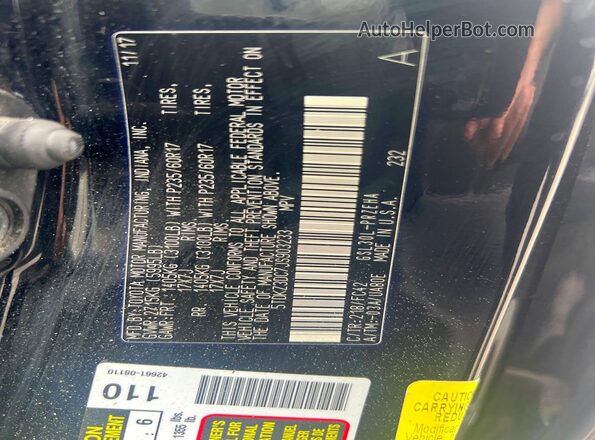 5TDKZ3DC7JS903233 2018 TOYOTA SIENNA Black Engine compartment view