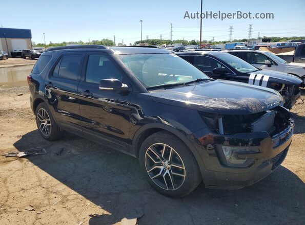 1FM5K8GT2GGA84575 2016 FORD EXPLORER Black Vista frontal