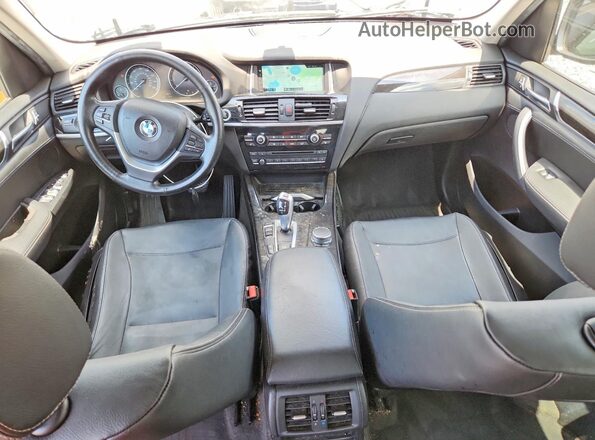 5UXWX9C35H0W69987 2017 BMW X3 Gray Widok zestawu wskaźników