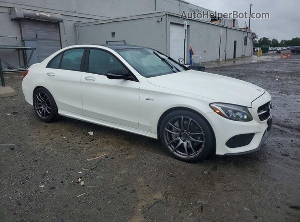 55SWF6EB4JU247044 2018 MERCEDES-BENZ C White Front view