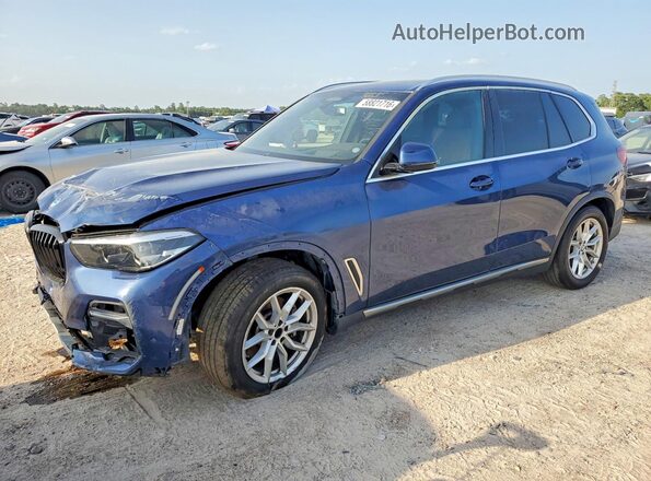 5UXCR4C0XP9R32250 2023 BMW X5 Blue Հետևի ձախ